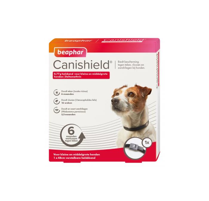 Beaphar Canishield Halsband Hond Klein / Middelgroot 3 Beaphar Canishield Halsband Hond Klein / Middelgroot