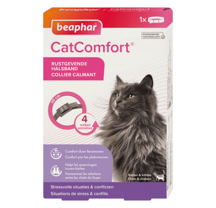 Beaphar CatComfort Rustgevende Halsband Voor De Kat 3 Beaphar CatComfort Rustgevende Halsband Voor De Kat