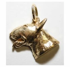 Bedeltje Verguld Bullterrier Hoofd