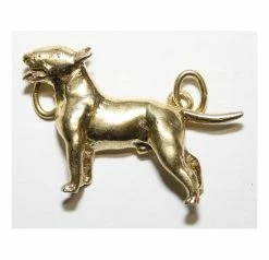 Bedeltje Verguld Bullterrier Staand