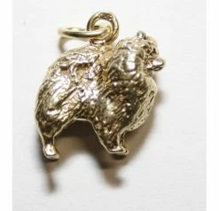 Bedeltje Verguld Pomerian/Dwergkees