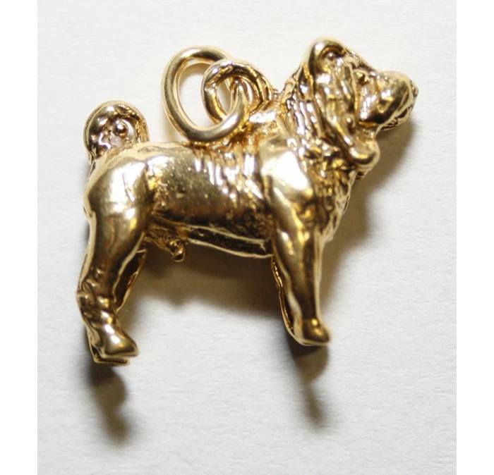 Bedeltje Verguld Sharpei 3 Bedeltje Verguld Sharpei