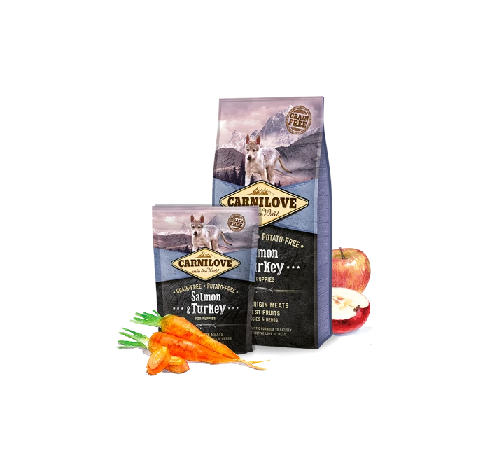 Carnilove Salmon & Turkey Puppy Graanvrij Hondenvoer 3 Carnilove Salmon & Turkey Puppy Graanvrij Hondenvoer
