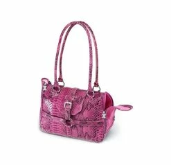 Chrome Bones Python Print Carrier Glossy Pink