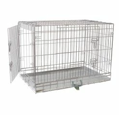 De Boon Draadkooi Chroom Hondenbench