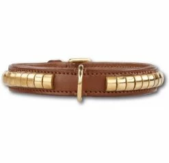 Doxtasy Gold Row Brown/Gold Halsband