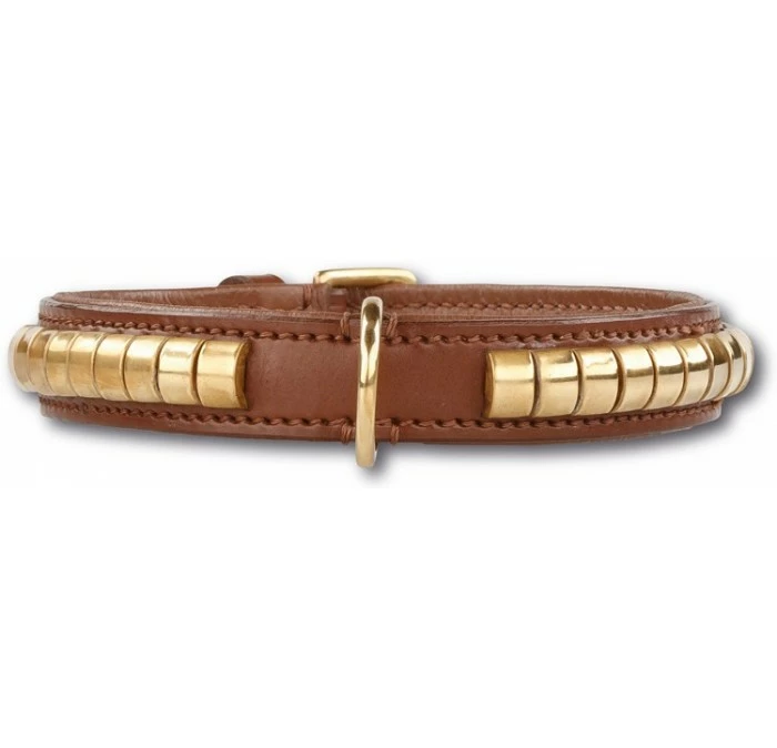 Doxtasy Gold Row Brown/Gold Halsband 3 Doxtasy Gold Row Brown/Gold Halsband