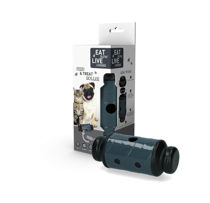 Eat Slow Live Longer Feed & Treat Roller Voerspeeltje Small 3 Eat Slow Live Longer Feed & Treat Roller Voerspeeltje Small