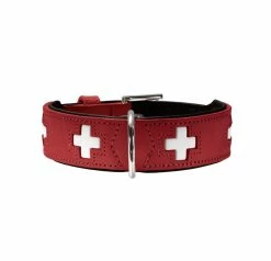 Hunter Swiss Halsband Rood/zwart