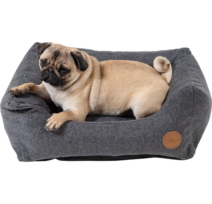 Jack & Vanilla Hampton Orthopedische Sofa Hondenmand Donker Grijs 4 Jack & Vanilla Hampton Orthopedische Sofa Hondenmand Donker Grijs - Afbeelding 2