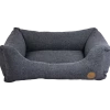 Jack & Vanilla Hampton Orthopedische Sofa Hondenmand Donker Grijs -winkel voor hondenbenodigdheden jack vanilla hampton orthopedische sofa hondenmand donker grijs