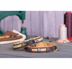 Maul Halsband Santa Barbara Bruin/beige