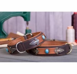 Maul Halsband Santa Barbara Messing Bruin/bruin