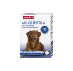 Milquestra Wormtabletten Hond 2 Tabletten