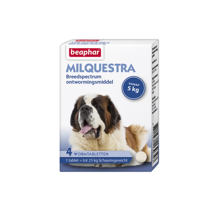 Milquestra Wormtabletten Hond 4 Tabletten 3 Milquestra Wormtabletten Hond 4 Tabletten