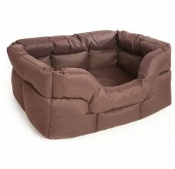 P&L Heavy Duty Rectangular Waterproof Softee Dog Bed Bruin