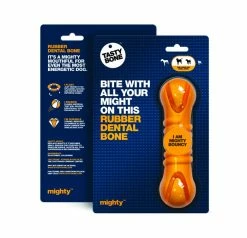 TastyBone Mighty Hondenspeelgoed Rubber Dental Bone Large